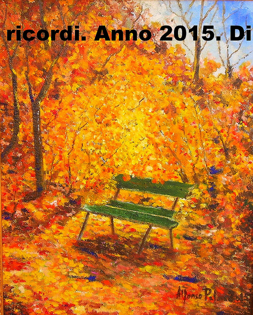Panchina d'autunno. Anno 2015