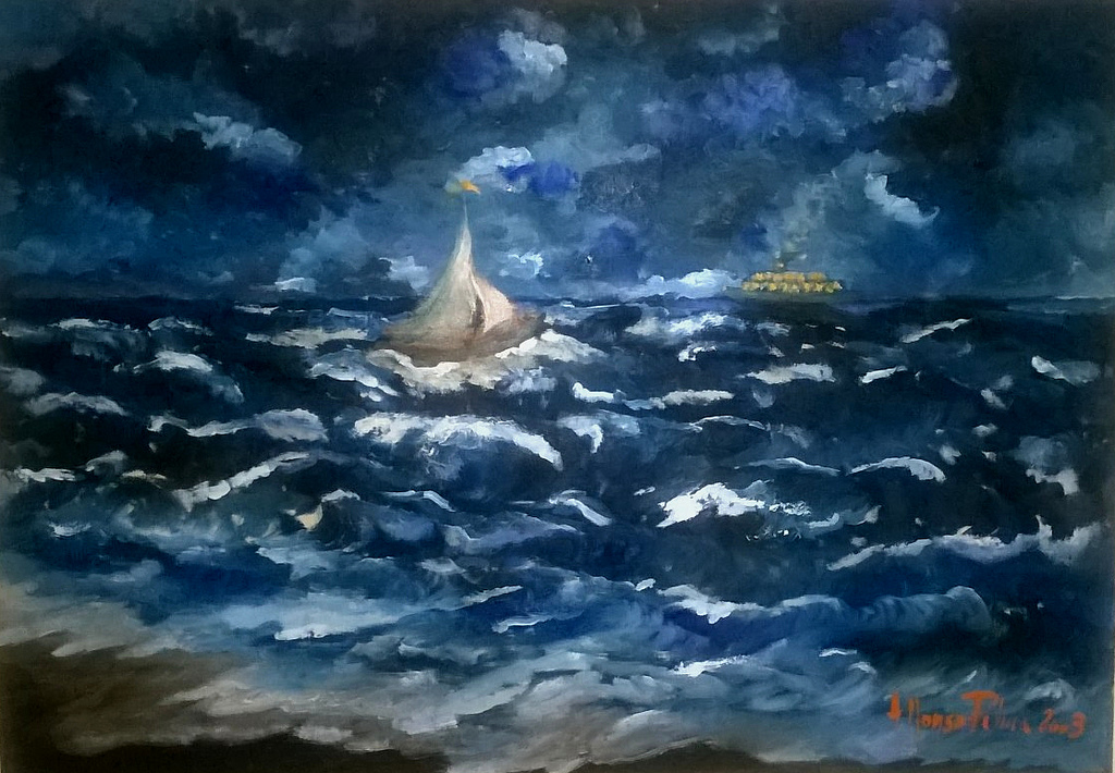 391 Anno 2003 Mare di notte.