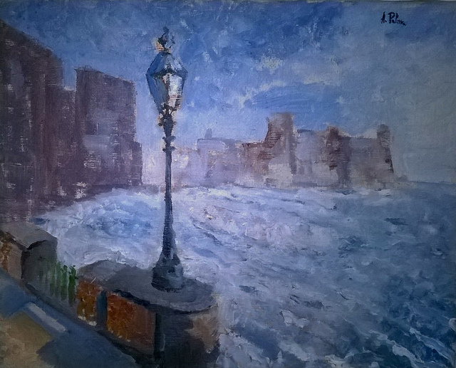 376 Anno 1991 circa.Tempesta nel golfo.