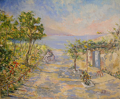 Paesaggio con carretto