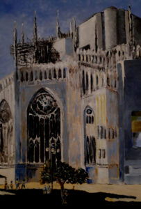 426 Anno 2019 Veduta posteriore duomo di Milano.