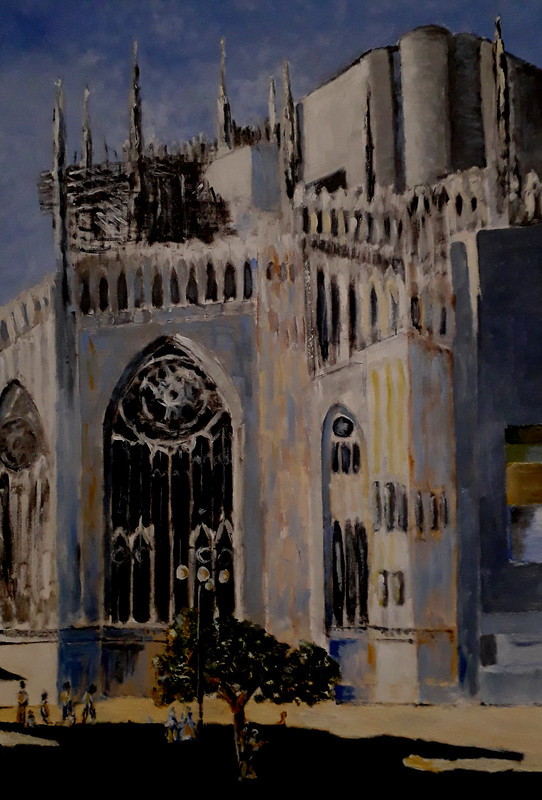 426 Anno 2019 Veduta posteriore duomo di Milano.